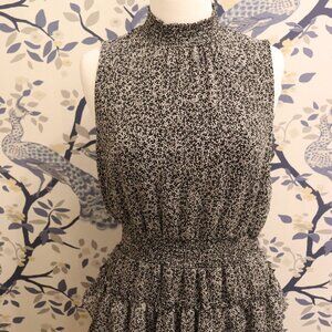 1. State Sleeveless Floral Smocked Dress